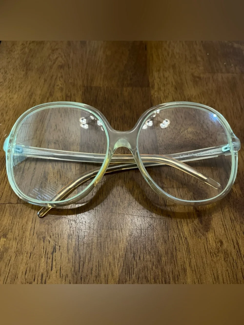 Vintage Liz Claiborne Clear Frames Oversized Eyeglasses LC-19  140